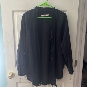 100% Cotton Free People Oversized Button Down